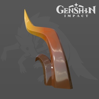 zhongli's horns cosplay genshin impact 3d print model - Mito3D