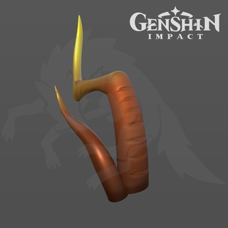 zhongli's horns cosplay genshin impact 3d print model - Mito3D