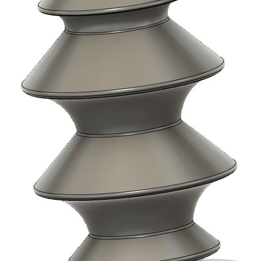 zig zag florero 3D print model - Mito3D