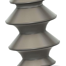 zig zag vase 3d print model - Mito3D