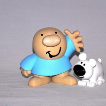 ziggy fuzz art personas perro los cómics de dibujos animados 3d print model - Mito3D