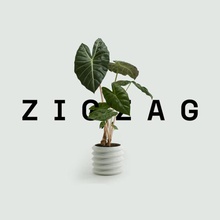 zig-zag planter home cute interlocking designer art household decor simple minimalist garden desk plants fun decoration 3d print model - Mito3D