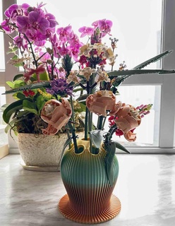 ziksin2 Accueil maison brique fleur vase 3d print model - Mito3D