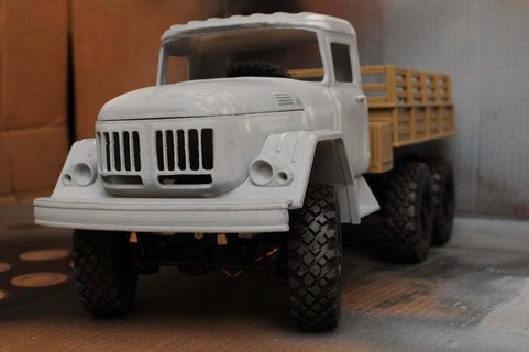 zil131 cabina wpl b16 openwpl rcmodel rc coche vehiculo urss zil vehiculos 3d print model - Mito3D