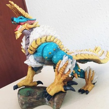 zinogre - jinouga monster hunter 3d fan art jeu de la bête créature le reptile dragon animal sculpture figure miniature jeux les vidéo wyvern tonnerre fantaisie scfi capcom 3d print model - Mito3D