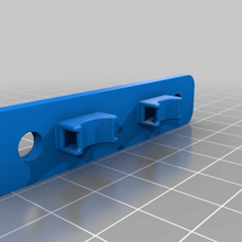 zip tie mount 50mm hole spacing ziptie organization 3d print model - Mito3D