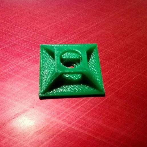 zip tie pads 20 x 64 mm tool wire holder ties 3d printing 3D print model - Mito3D
