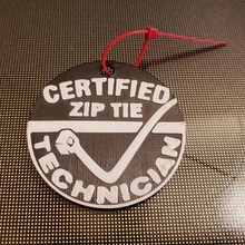 zip tie technician signs_logos 3d print model - Mito3D