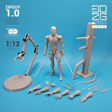 10 zip kravat eylemi figure zipguy art cable toys hot super superhero posable marvel diy movable poseable articulation articulated ziptoys 3dzipguy 3d print model - Mito3D
