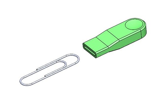 zipper handle 3d print model - Mito3D