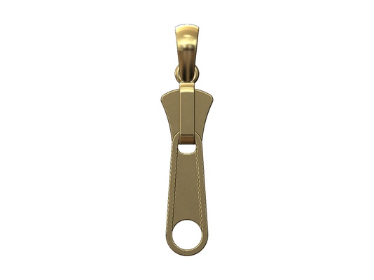 fermuar kaydırıcı kolye cazibe 3d yazdır model zincir kefalet moda bilezik takı altın gümüş yazdırılabilir mücevher sterlin basit modern minimalist 3d print model - Mito3D