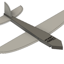hızlı uçak planör hava akımı güzel atmak lastik bant çeşitli 3d print model - Mito3D