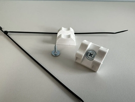 zip cravate ancre accueil maison câble vis gestion câbles 3d print model - Mito3D