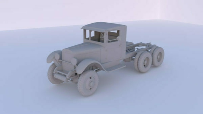 zis-36 chassis game vehicles transport 3d print model - Mito3D