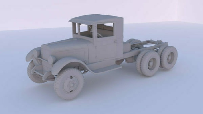 zis 6 châssis jeu véhicules transport 3d print model - Mito3D