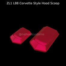 zl1 l88 corvette style hood scoop - model kit custom diecast rc slot scoops drag racing car 3d print model - Mito3D