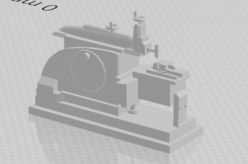 vagabunda plaina moagem ho escala trens diorama brinquedos estrada ferro Ferrovia maquinaria equipamento planície morango 3d print model - Mito3D