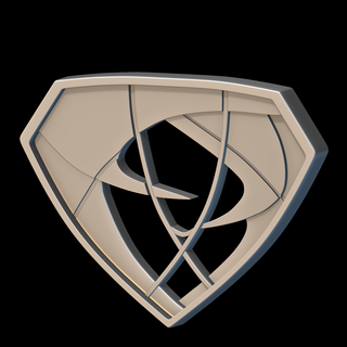 zod badge emblème krypton tv spectacle 3d print model - Mito3D