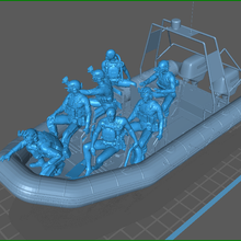 zodia crew military soldier war diver boat op 3d print model - Mito3D