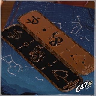 zodiac bookmarks - ophiuchus c47 3d bookmark zodiac bookmarks books ophiuchus serpent bearer snake sign signs constellation astrology free  3d print model - Mito3D