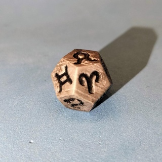 zodiac dice dodecahedron zodiac stars astrology dice dodecahedron dicexcults  3d print model - Mito3D