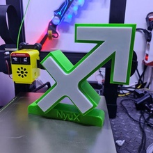 zodíaco luz logotipo Sagitário conduziu luzes texto deco placa Estrela 3d print model - Mito3D