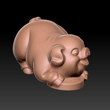 zodíaco porco ornaments handle pingente joalheria 3d print model - Mito3D
