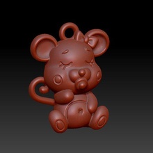 zodiac rat pendant jewelry 3d print model - Mito3D