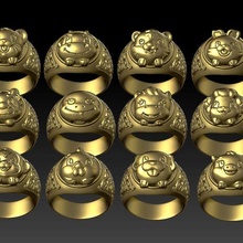 zodiac ring jewelry 3d print model - Mito3D