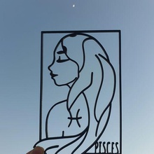 zodiac signs pisces art art art zodiac signs valentine's day 3d print model - Mito3D