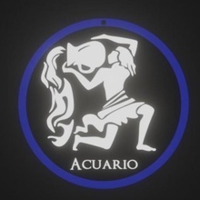 zodiaco kova çeşitli acuario aquarius zodiac horoscopo burç işaret 3d print model - Mito3D