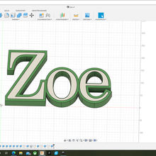 zoe writing 3d print model - Mito3D
