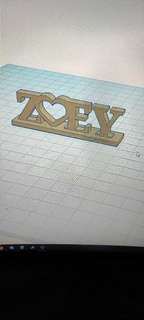 zoey etichetta 3d print model - Mito3D