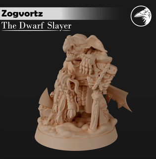 zogvortz dwarf slayer goblin hero champion wh fantasy aos gw rpg wargame miniature mini 3d dwarfs greenskins dnd d&d 3d print model - Mito3D