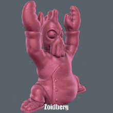 zoidberg easy print no support art 20th century cartoon figure futurama mat groening model sculpture supportless 3d print model - Mito3D