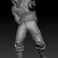 zombi bio uomo apoc tavolo gioco zombie 3d print model - Mito3D