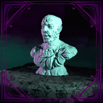 zombi arte criatura monstruo horror busto orgánico nuclear contaminado 3d print model - Mito3D