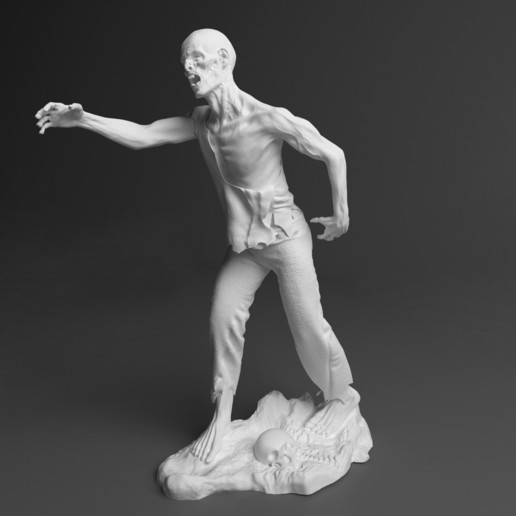 zombie juego figura escala muertos 3D print model - Mito3D