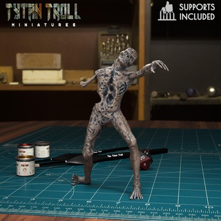 zombie 01 pre-supported Game undead fantasy tytantroll miniatures sculpting dnd skeletons warrior deadly 3d print model - Mito3D