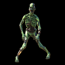 zombie 6 morto cammina raccapricciante apocalisse mostro orrore trucco cosplay spaventoso stazione gioco xbox 3d print model - Mito3D