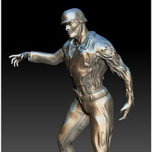zombie ciclista arte 3d print model - Mito3D