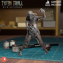 zombie bundle - pre-supported game dnd minature minis mini dungeons dragons 32mm tytantroll miniatures patreon zombies brains 3d print model - Mito3D