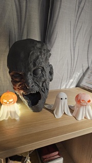 Zombie Süßigkeiten Schüssel Kopf Halloween Candybowl behandeln 3d print model - Mito3D