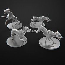 zombie dogs zombicide perros game toy accessories 3d print model - Mito3D