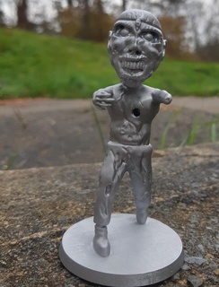 Zombie Eddie Miniatur Statue Kunst Skulptur Grusel ttrpg 3d print model - Mito3D