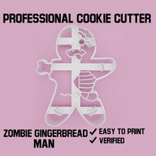 zombi zencefilli çörek adam kurabiye kesici cadılar bayramı tatil kabak kriko Fener canavar Frankenstein Şirin korkutucu ürpertici yarasa kafatası kemikler hayalet 3d print model - Mito3D