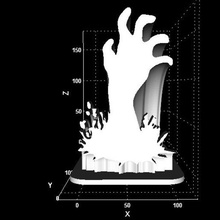 zombie hand + helping hands various 3d print model - Mito3D