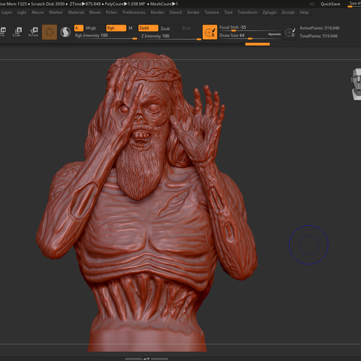 zombi Jesús 3D print model - Mito3D