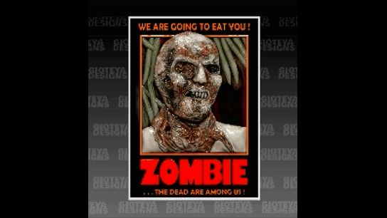 zombi lucio Fulci póster 3d print model - Mito3D
