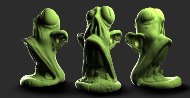 zombi boca 3d print model - Mito3D